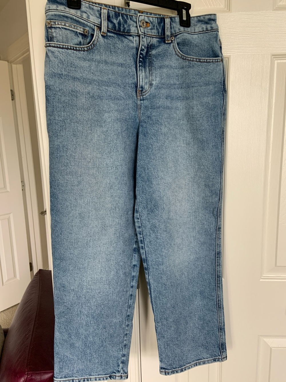 Talbots high waisted straight ankle jeans